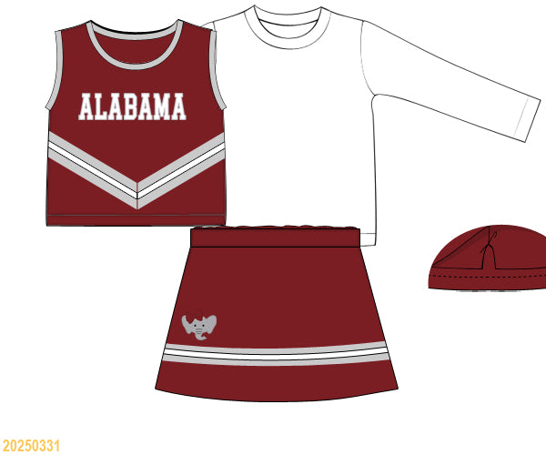 Tide Girl Cheer Set With Shirt