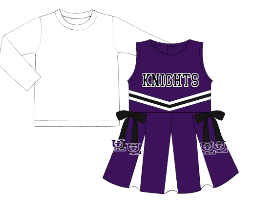 Purple and Black Cheer Dress
