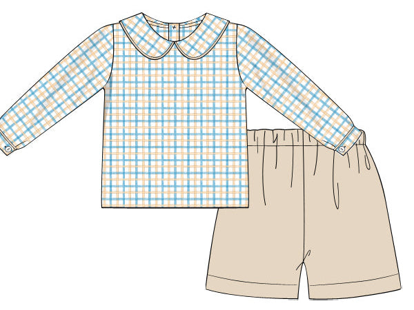 Fall Floral Collection Boy Shorts Set