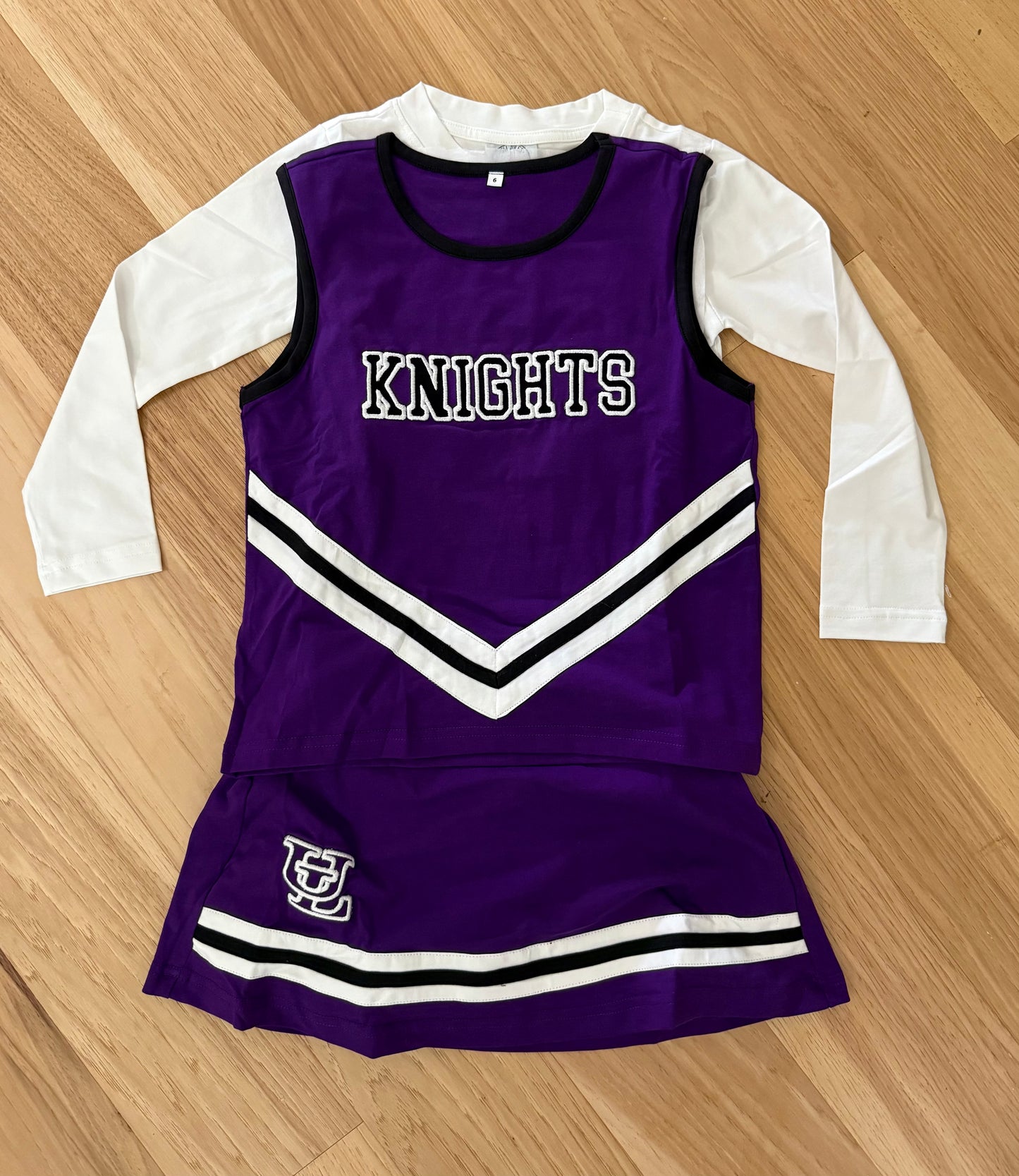 Knights Girl Cheer Set With Shirt