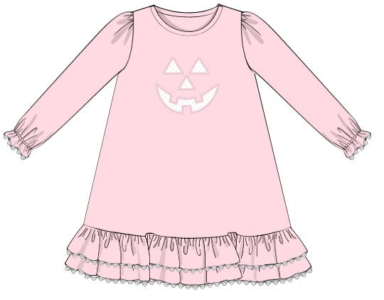 Mini Dot Pumpkin Girl Dress