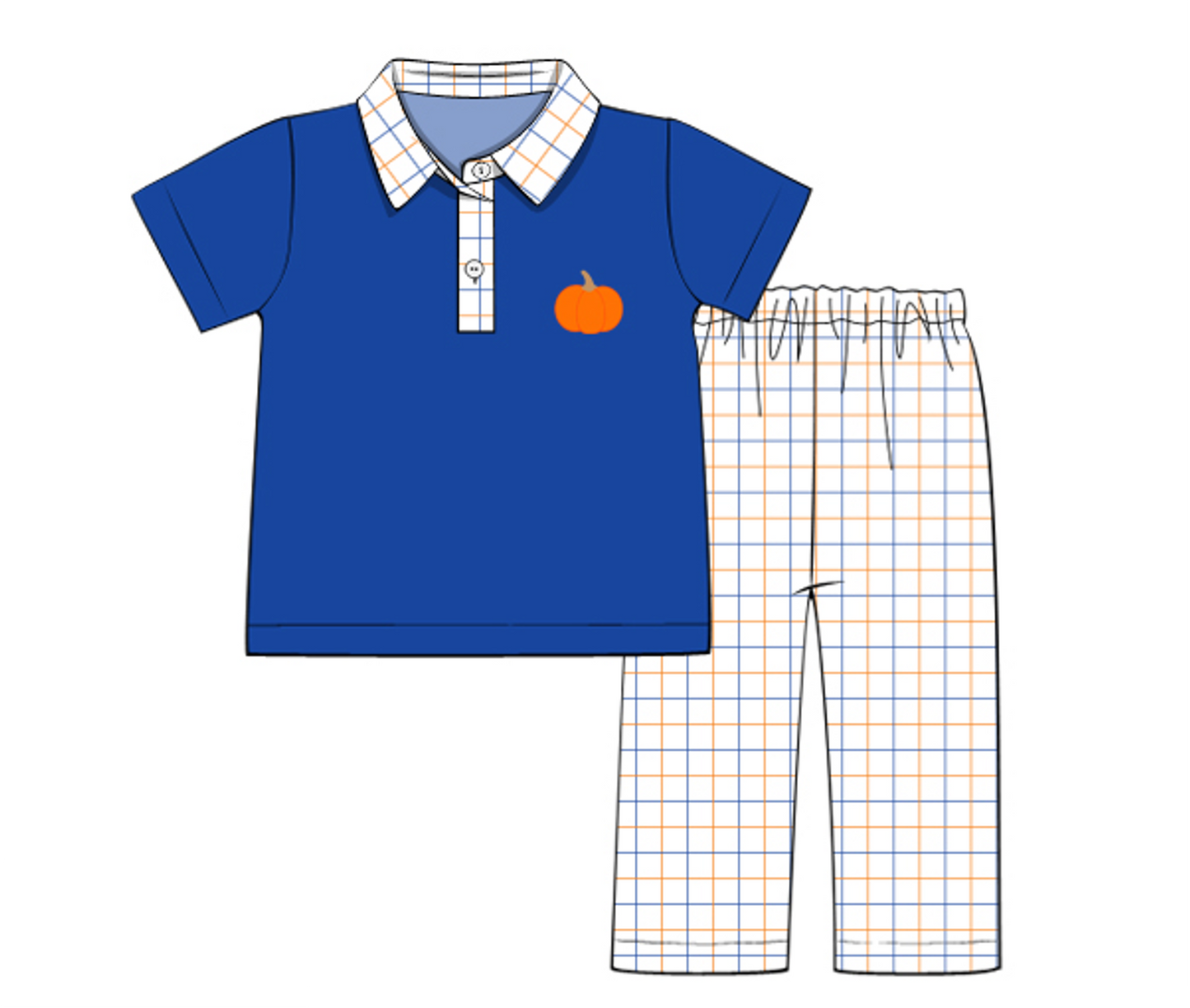 Pumpkin Boy Pants Set