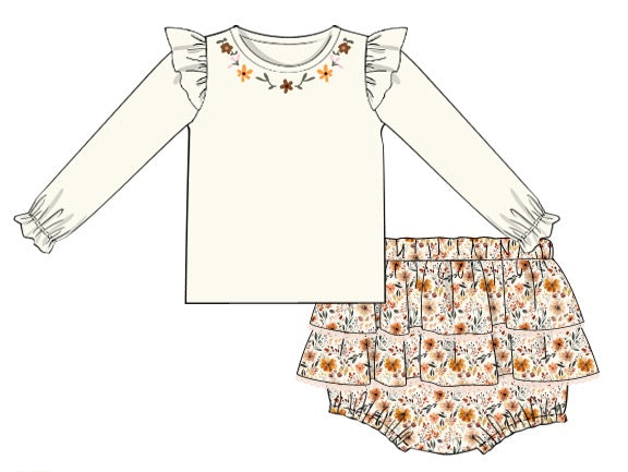 Harvest Bloom Girl Skirted Bubble