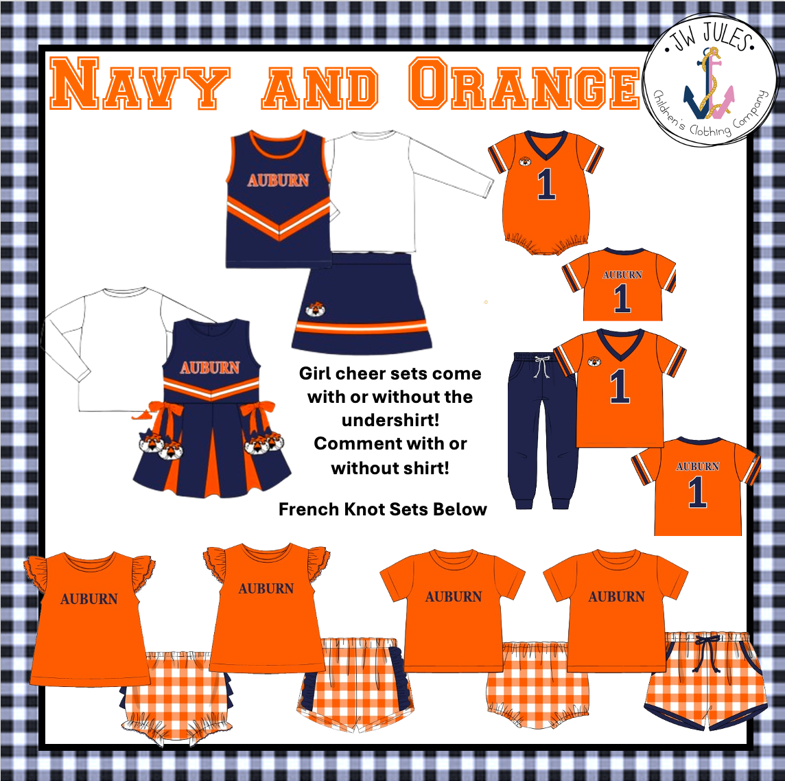 Orange and Navy Collection