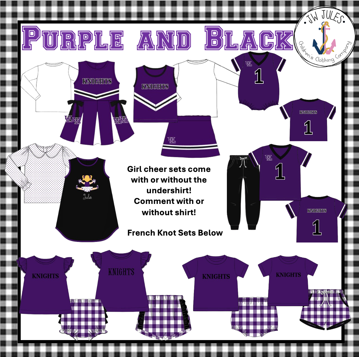 Purple and Black Collection