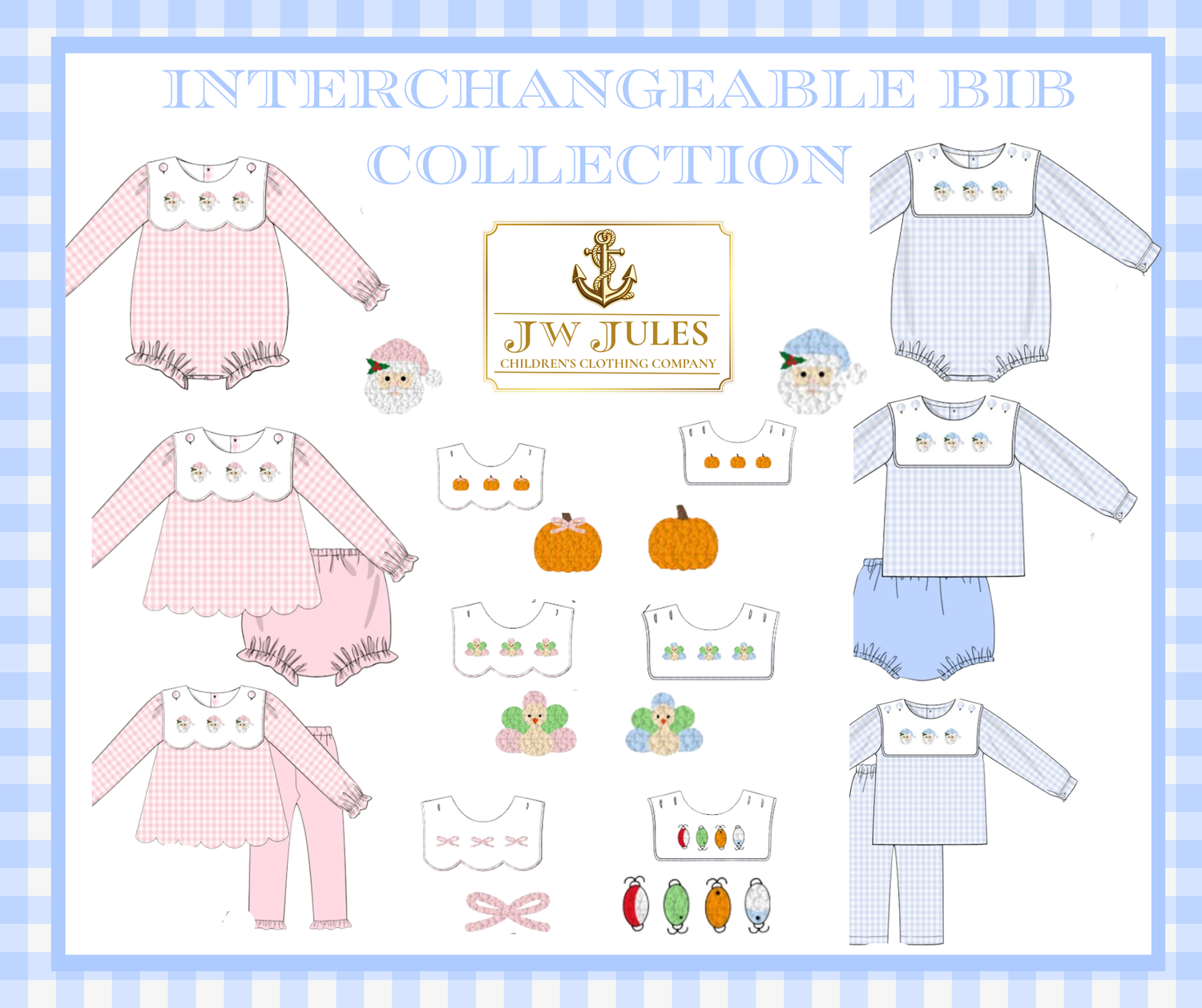 Interchangeable Bib Collection