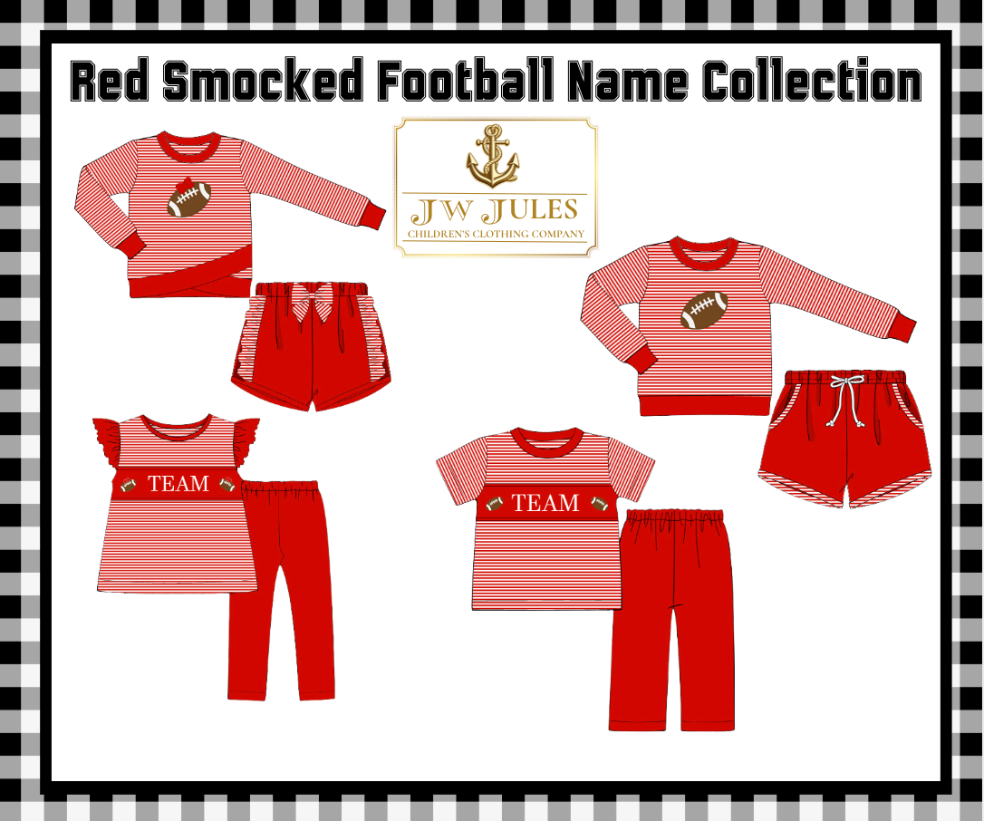 Red Smocked Football Name Collection