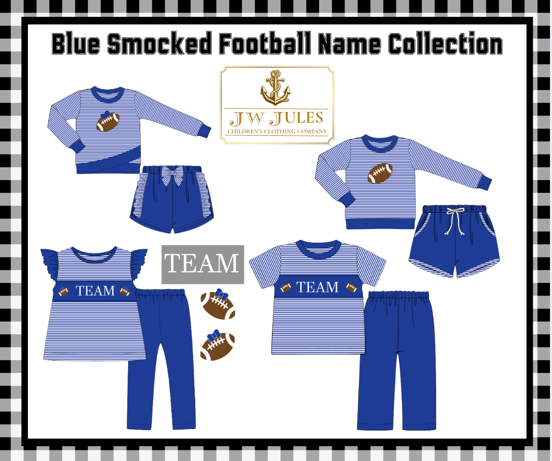 Blue Smocked Football Name Collection