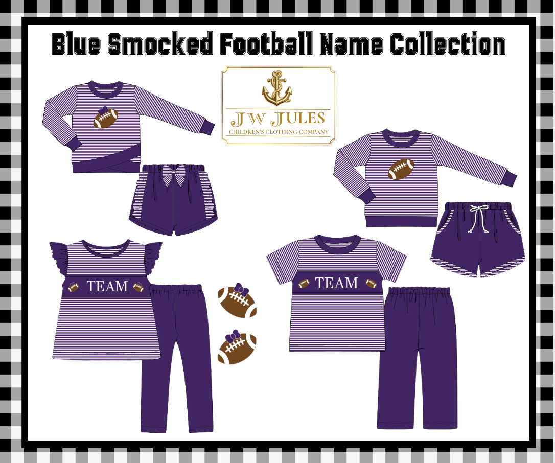 Purple Smocked Football Name Collection