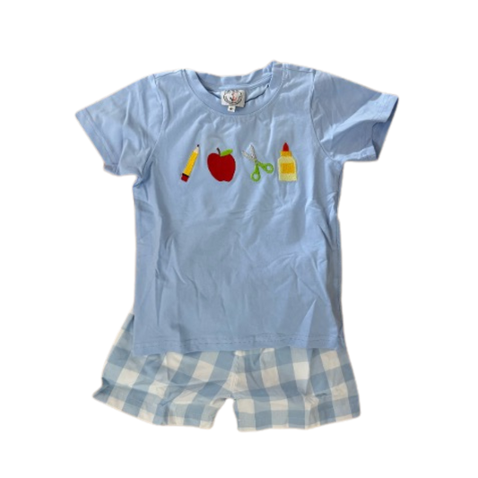School Supply Boy Shorts Set