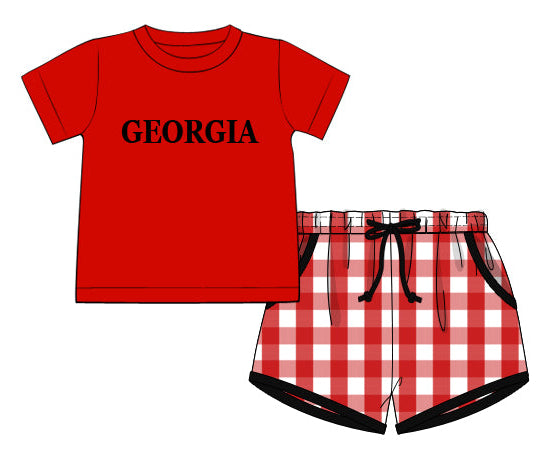 Georgia French Knot Boy Shorts Set