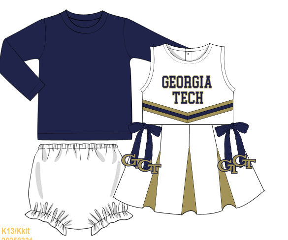 Tech Girl Cheer Dress Set With Shirt