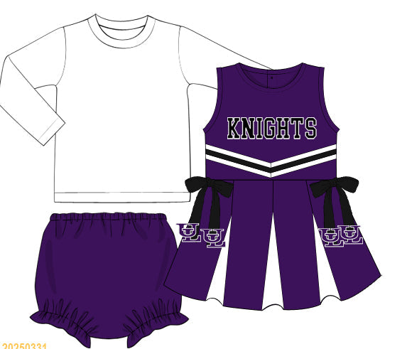 Knights Cheer Dress Set With Shirt