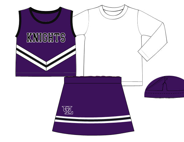 Knights Girl Cheer Set With Shirt