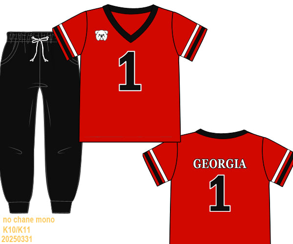 Bulldog Boys Jersey Set