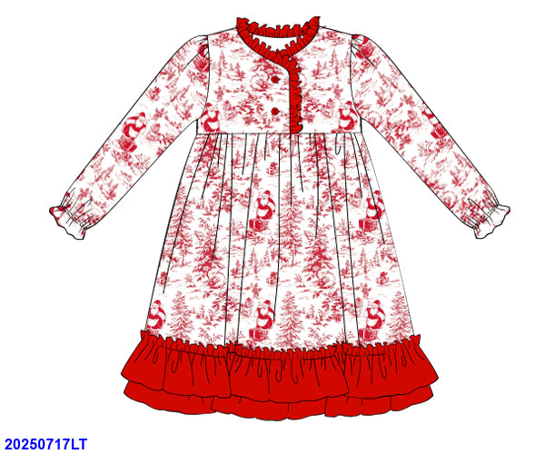 Red Santa Girl Nightgown