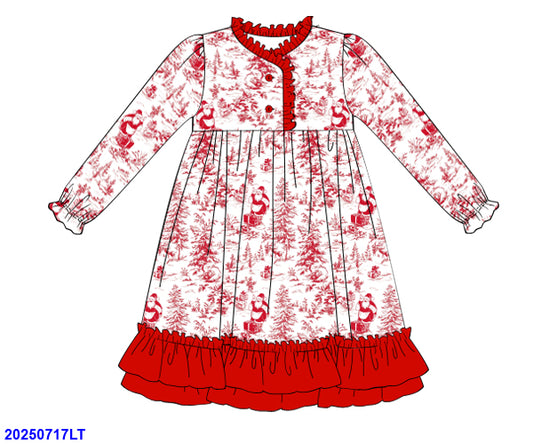 Red Santa Girl Nightgown