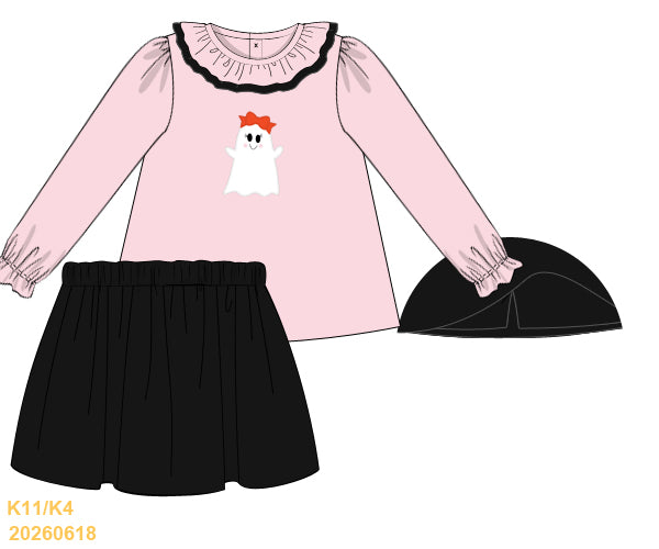Spooky Collection Girls Skort Set