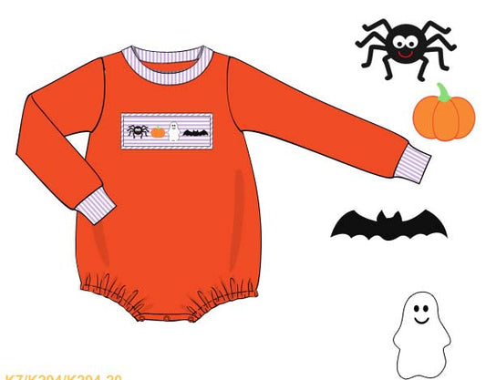 Halloween Smocked Collection Boy Bubble