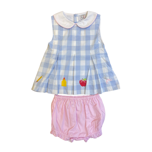 School Supply Girl Diaper Set