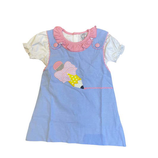 Pencil Applique' Dress Set