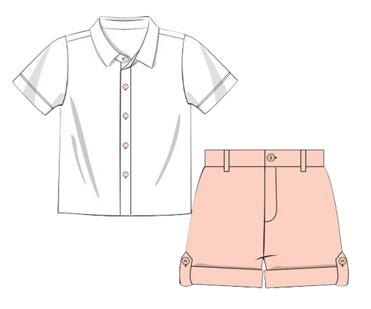 905 Apricot Heirloom Boy Set