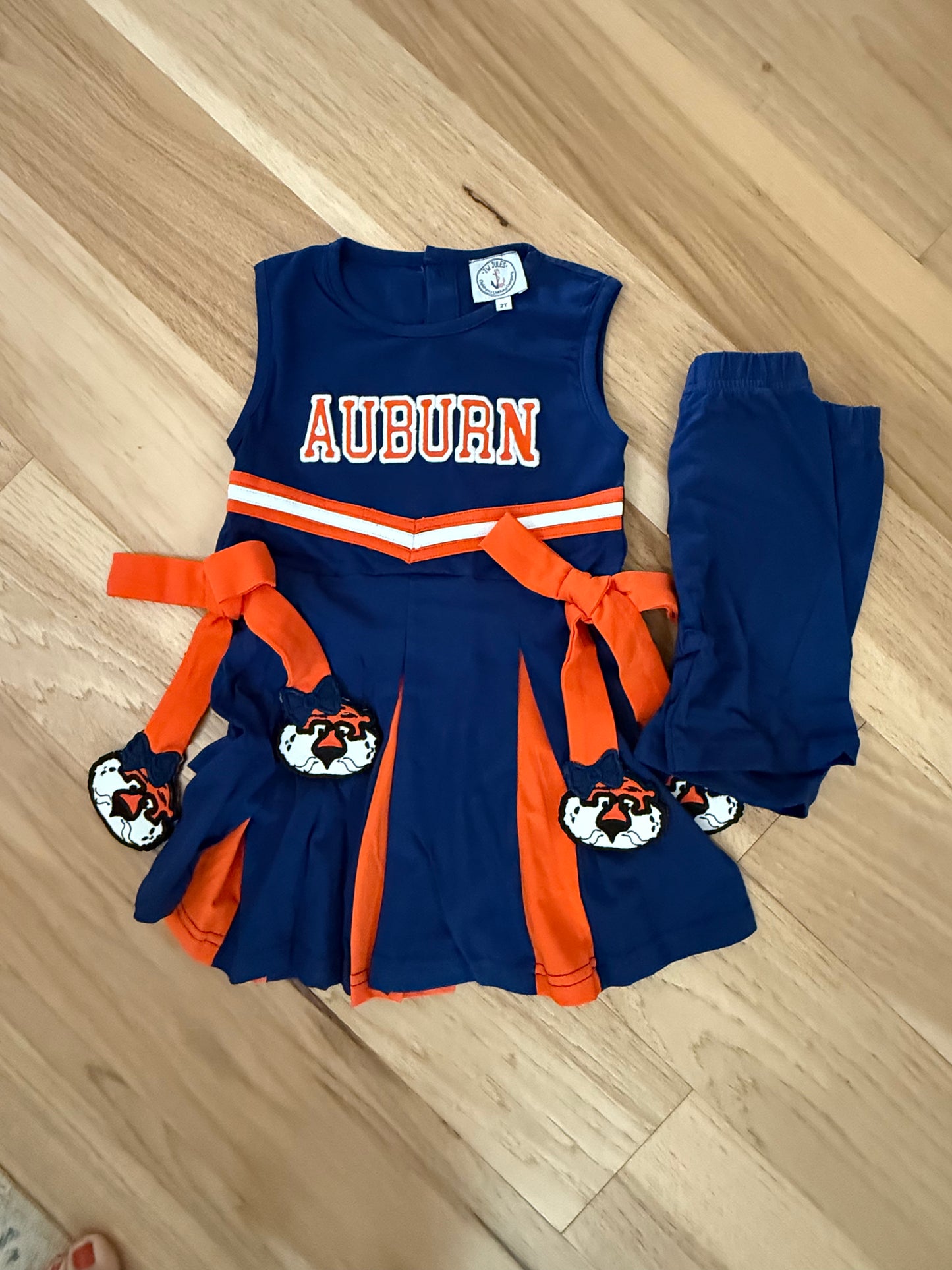 Tigers Girl Cheer Dress Set With Shirt