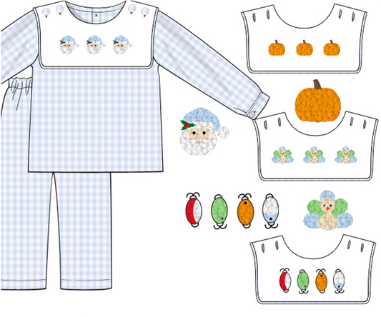 Interchangeable Bib Boy Pants Set