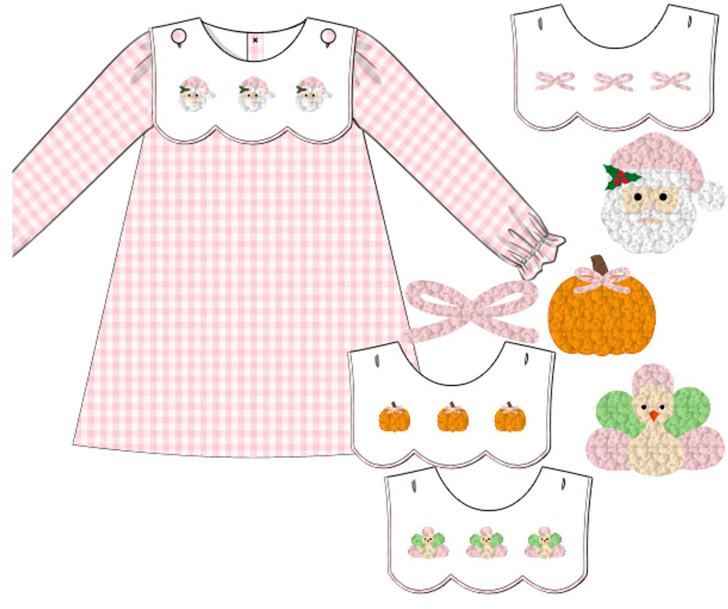 Interchangeable Bib Girl Dress