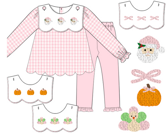 Interchangeable Bib Girl Pants Set