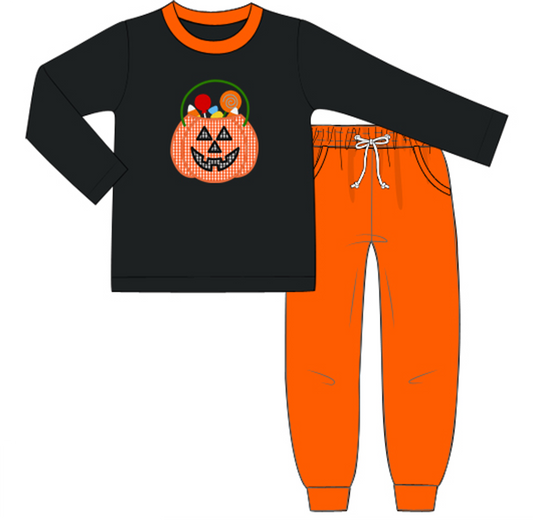Jack o lantern Boy Pants Set