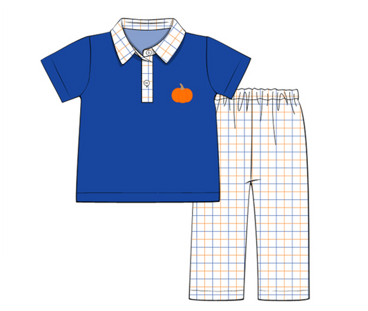 Pumpkin Boy Pants Set