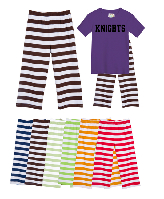 Straight Bottom Stripe Pants