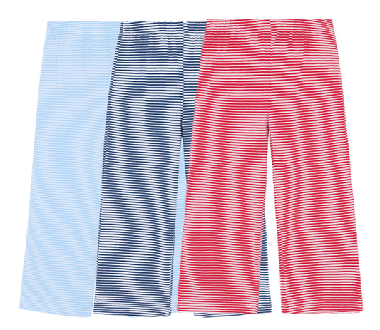 Straight Bottom Mini Stripe Pants