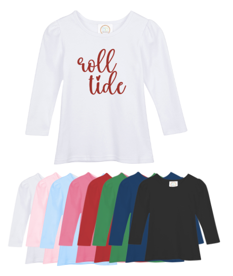 Team Name Long Sleeve Princess Sleeve Shirt