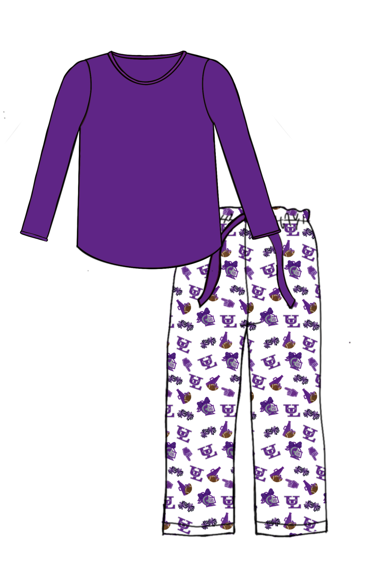 Knights Mom Pajama Pants Set