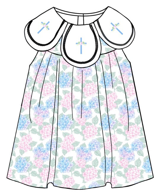 919 Floral Cross Dress