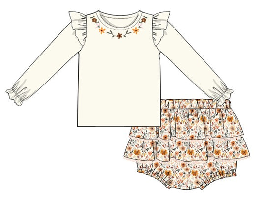 Harvest Bloom Girl Skirted Bubble